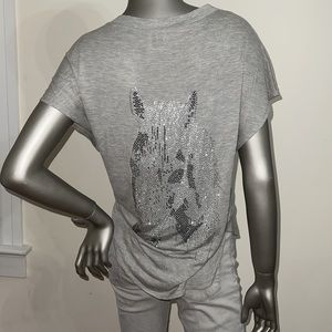 Haute hippie Gray top